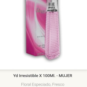 F21 Yves D'Orgeval Parfums Yd Irresistible Femenino 100 ml Precios Por Mayor