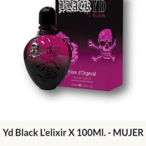 F37 Yves D'Orgeval Parfums Yd Black L'Elixir Femenino 100 ml Precios  Por Mayor