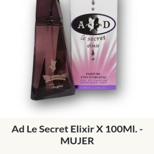 F05 Yves D'Orgeval Parfums Ad Le Secret Elixir Femenino 100 ml Precios Por Mayor