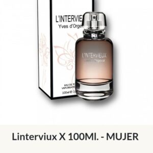 F70 Yves D'Orgeval Parfums L'Intervieux Femenino 100 ml Precios  Por Mayor