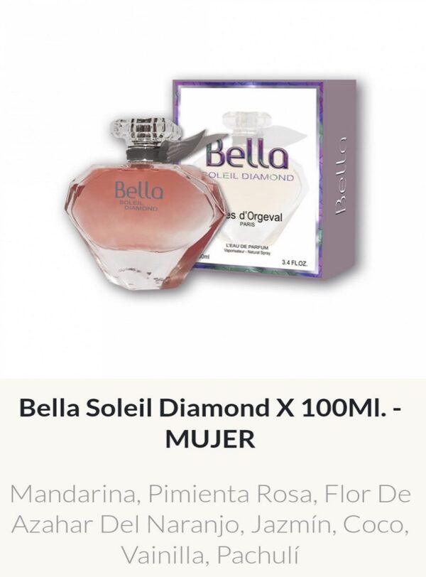 F73 Yves D'Orgeval Parfums Bella Soleil Diamond Femenino 100 ml Precios  Por Mayor