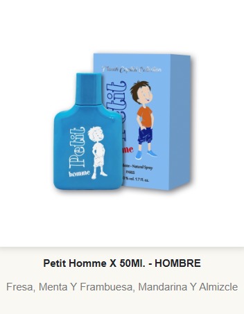 PM14 French Capital Masculino PETIT HOMME 50 ml - Para Niños