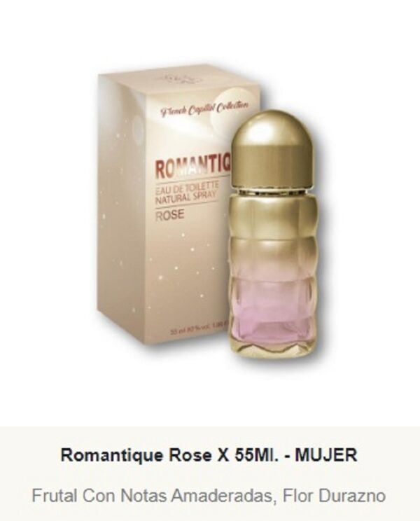 PF19 FRENCH CAPITAL Fem ROMANTIQUE ROSE 55 ml-Precios  Por Mayor