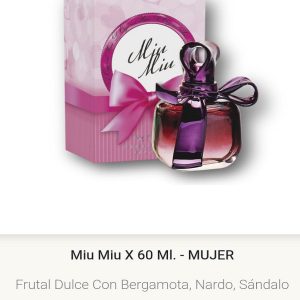 F08 Yves D´Orgeval Parfums Miu Miu Femenino 60 ml Precios Por Mayor