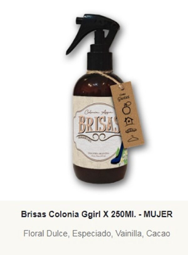 Colonia Brisa Acqua 250 ml Ggirl Fem.
