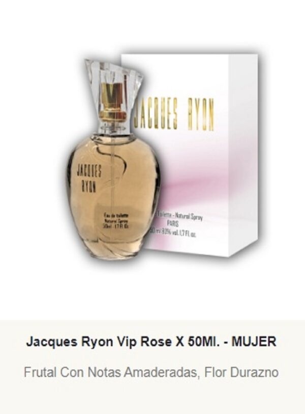 JRF7 Jacques Ryon Femenino VIP ROSE  50 ml