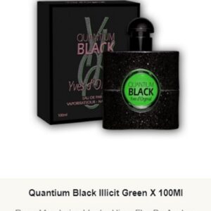 F84 Yves D´Orgeval Parfums QUANTIUM BLACK ILLICIT GREEN  Femenino 100 ML