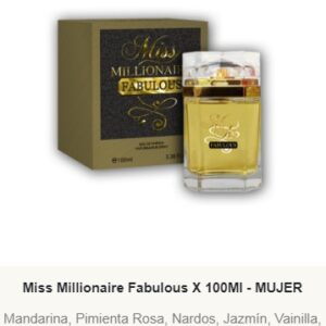 F85 Yves D´Orgeval Parfums Miss Millionaire Fabulous Femenino 100 ML