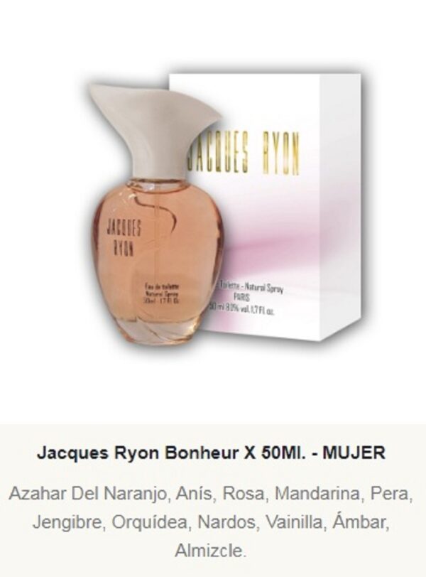 JRF16 Jacques Ryon Femenino BONHEUR 50 ML