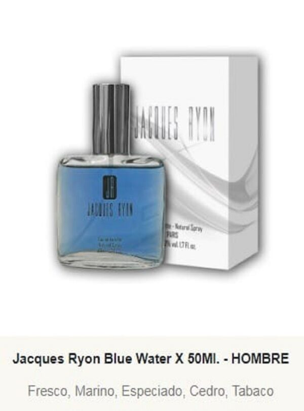JRM7 Jacques Ryon Masculino Blue Water 50 ml