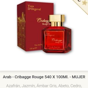 AC7 CRIBAGGE ROUGE 540 100 ml ARABIC COLLECTION Yves D´Orgeval