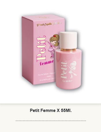 PF20 French Capital Femenino PETIT FEMME 50 ml - Para Niñas