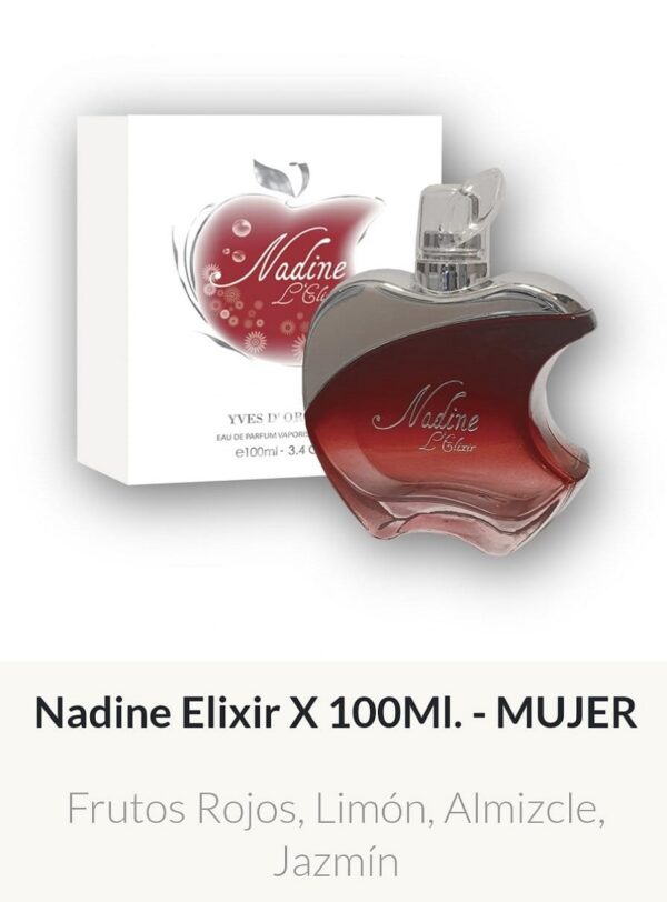 F04 Yves D'Orgeval Parfums Nadine Elixir Femenino 100 ml Precios Por Mayor - Imagen 2