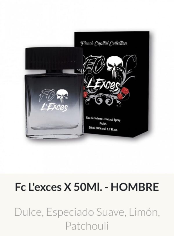 PM3 French Capital Masculino FC L'Exces 50 ml - Precios  Por Mayor