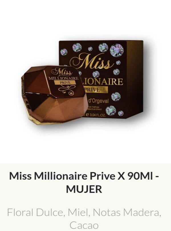 F29 Yves D'Orgeval Parfums M. Million Prive Femenino 90 ml Precios Por Mayor