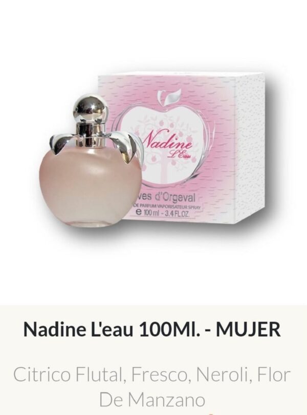 F32 Yves D'Orgeval Parfums Nadine L'eau Femenino 100 ml Precios  Por Mayor