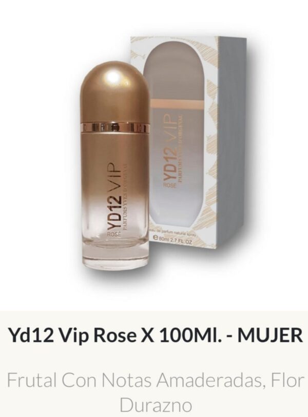 F48 Yves D'Orgeval Parfums Yd12 Vip Rose Femenino 100 ml Precios  Por Mayor