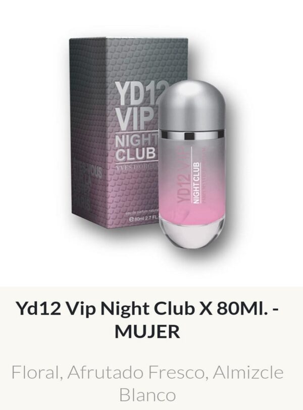 F49 Yves D'Orgeval Parfums Yd12 Vip Night Club Femenino 100 ml Precios  Por Mayor