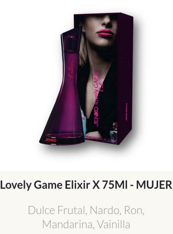 F54 Yves D´Orgeval Parfums Lovely Game Elixir Femenino 75 ml Precios  Por Mayor