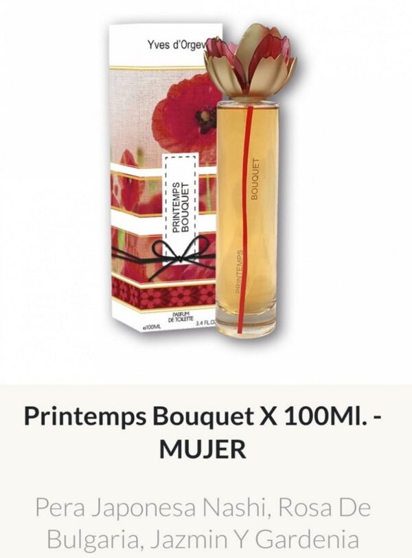 F71 Yves D'Orgeval Parfums Printemps Boouquet  100 ml Precios  Por Mayor