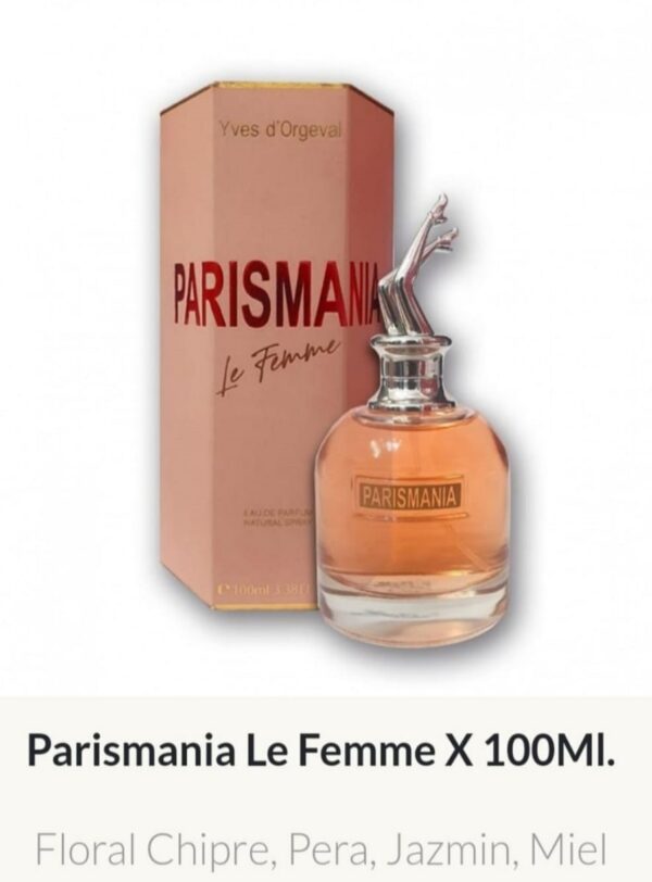 F74 Yves D'Orgeval Parfums Parismania Le Femme 100 ml Precios  Por Mayor