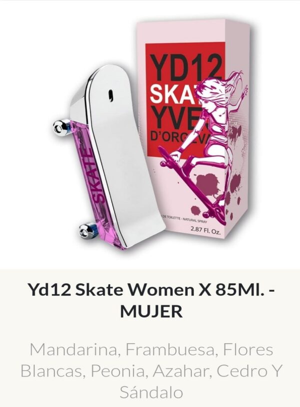 F76 Yves D´Orgeval Parfums Yd Skate Femenino 85 ml Precios  Por Mayor