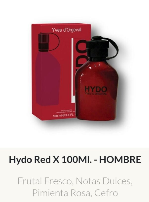 M16 Yves D'Orgeval Parfums Hydo Red Masculino 100 ml Precios Por Mayor