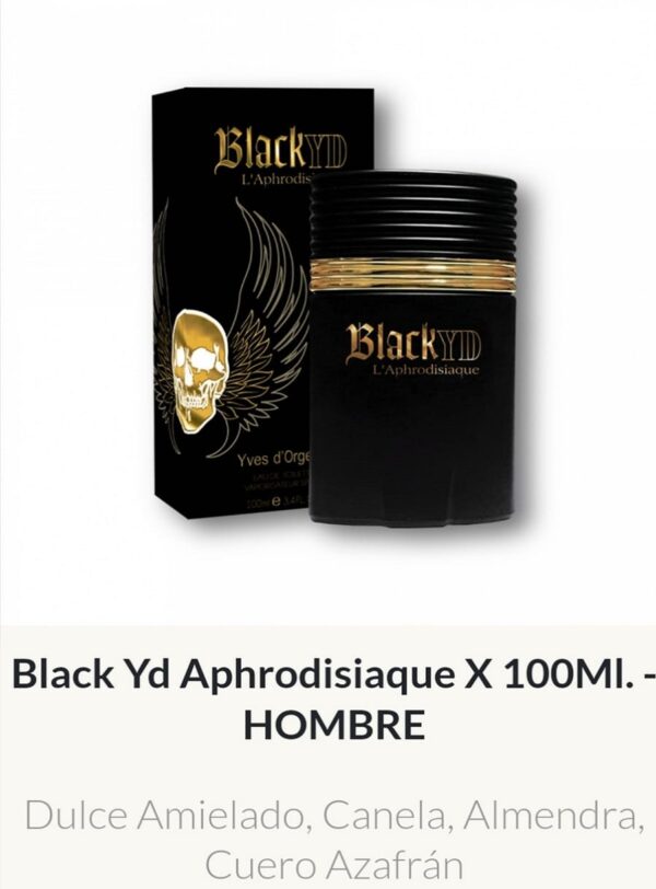 M27 Yves D'Orgeval Parfums Black Aphrodisiaque Masculino 85 ml Precios Por Mayor