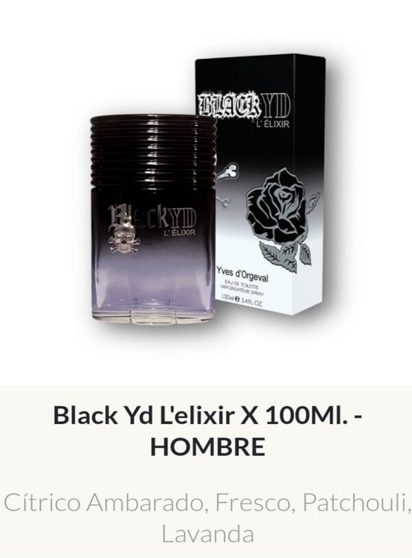 M28 Yves D'Orgeval Parfums Black Yd L'Elixir Masculino 100 ml Precios Por Mayor