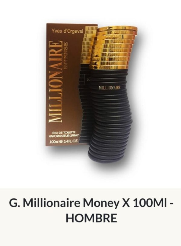 M52 Yves D'Orgeval Parfums G.Millionaire intense Money Masculino 100 ml Precios Por Mayor