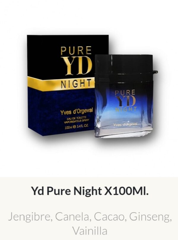 M55 Yves D'Orgeval Parfums Pure Yd Night Masculino 100 ml Precios Por Mayor