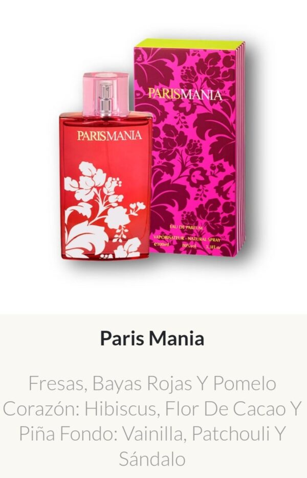 MDF8 Yves D'Orgeval Made In France Femenino ParisMania 100 ML - Precios  Por Mayor