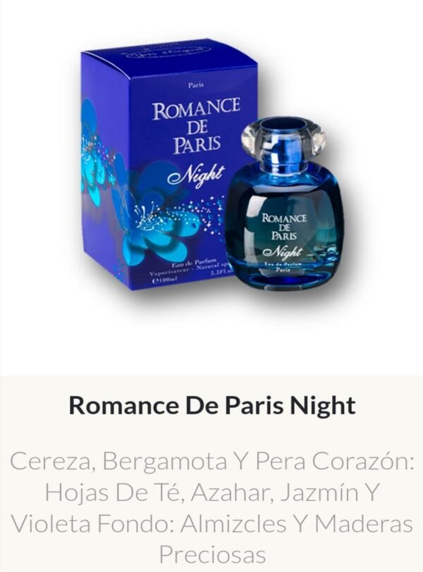 MDF4 Yves D'Orgeval Made In France Fem. Romance de Paris Night 100ML - Precios  Por Mayor