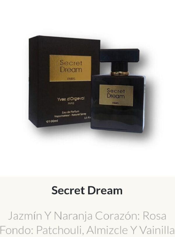 MDF10 Yves D'Orgeval Made In France Fem. Secret Dream 100 ML- Precios  Por Mayor