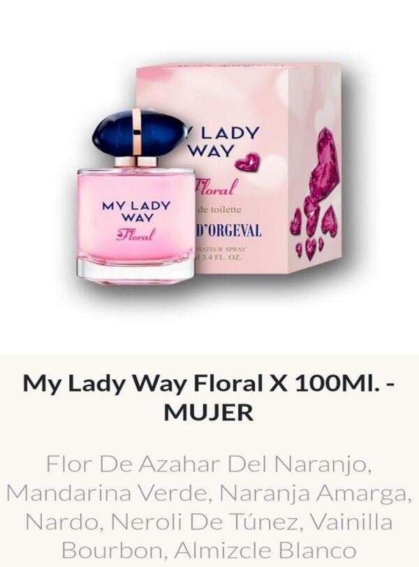 F79 Yves D´Orgeval Parfums My Lady Way Floral Femenino 100 ml Precios  Por Mayor