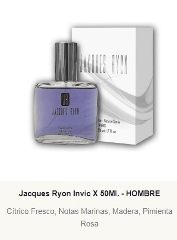 JRM1 Jacques Ryon Masculino Invic 50 ml