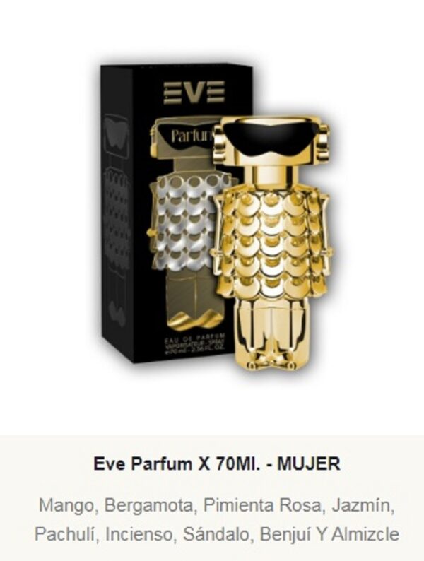 F82 Yves D´Orgeval Parfums EVE PARFUM Femenino 70 ml