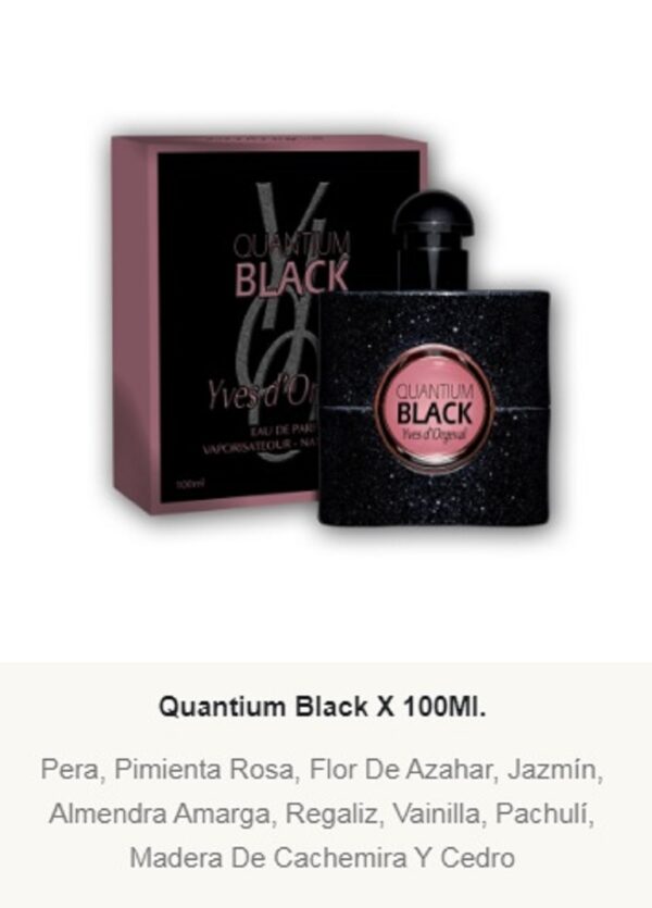 F83  Yves D´Orgeval Parfums QUANTIUM BLACK 100 ml